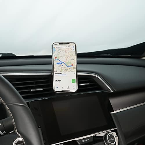 Сигурно магнитно закопчаване, подходящо за Honda Civic, стойка за телефон, подходящ за Honda Civic 2015-2020, съвместим с iPhone 13, за iPhone 14, магнитен държач за вентилационни отвори.