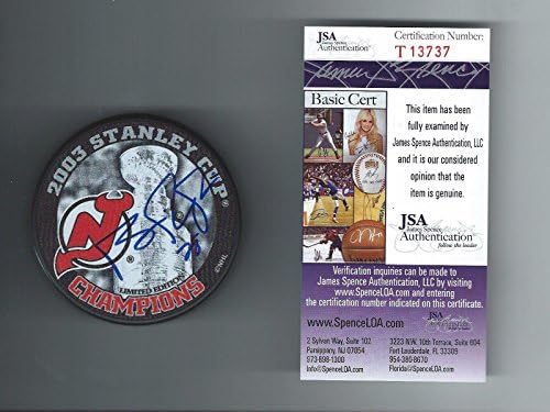 Брэйн Рафальски подписа договор с Ню Джърси Дэвилз, притежатели на Купа Стенли 2003 Г., Паком JSA COA - за Миене на НХЛ с автограф