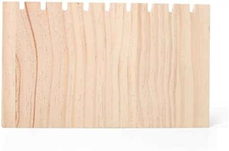 Модерен Органайзер за бижута от Дебели дървени Поставки за дисплея, L-образен Гривна, Верижка, Колие, Държач за бижута (Цвят: натурален размер: 14.5 * 25-* см)