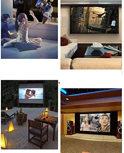 Raxinbang Нов домашен проектор Led преносим проектор Може да бъде външно мобилно устройство развлечения, с микромощностью HD 1080 (Цвят: бял)