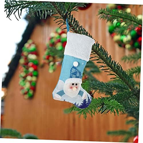 Toyvian Коледна Украса на Коледни Чорапи De Regalo Традиционните Коледни Чорапи, Окачени Коледни Чорапи, Чорапи на Дядо Коледа, Коледни Окачени Светещи Торбички Подарък пакети За Чорапи 2 елемента