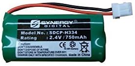 Акумулаторна батерия за безжичен телефон Synergy Digital, съвместим с комбиниран безжичен телефон AT & T-Lucent BT166342, включва: 2 батерии SDCP-H334