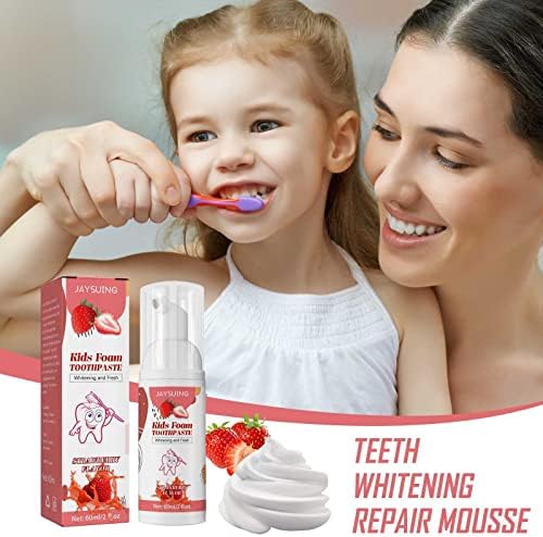 Детска паста за зъби SINGOVE с пяна, паста за зъби за деца с ниско съдържание на флуор за U-образна четка за зъби, Пенящаяся паста за зъби и течност за изплакване на устата, за да се грижи за зъби за деца от 3 годишна