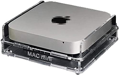 Охлаждащ Вентилатор Компютърен Домакин на Радиатора База за Mac Mini Лаптоп с 14 см PC Миниатюрен Безшумен USB Захранване Акрилни Шаси Черен
