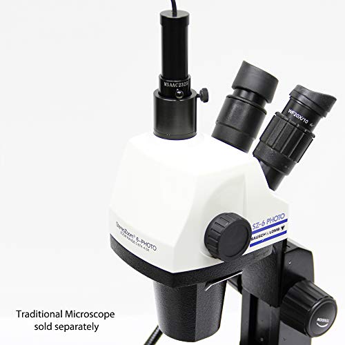 Окулярная помещение Dino–Lite, RCA AM422XN с резолюция 640 x 480, използвани за традиционния микроскоп