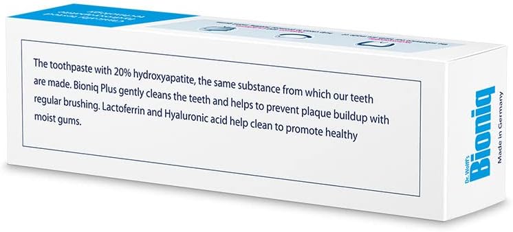 Биомиметическая паста за зъби Bioniq Plus с 20% гидроксиапатитом за зъбите и венците, 3,44 унция (опаковка от 3 броя)