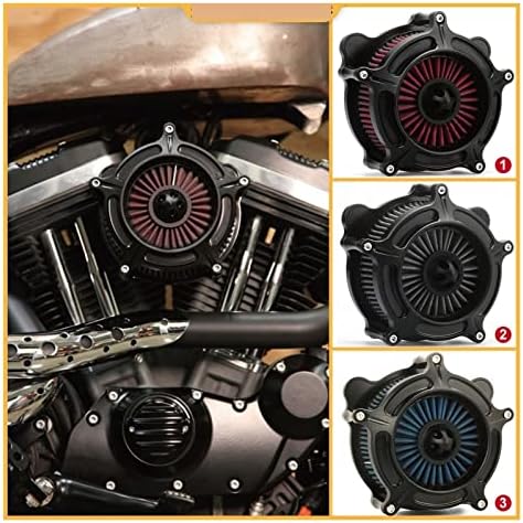въздушен филтър за мотор, филтър за пречистване на въздуха, който е Съвместим с Harley 2018-2022 Heritage Classic FLHCS 114 Touring 2020-2022 Road Glide Limited FLTRK (Цвят: 3-Син филтър)