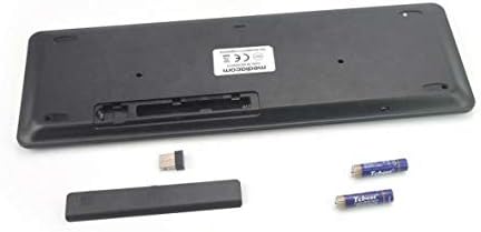 Клавиатурата на BoxWave, съвместима с MSI Vector GP66 (15,6 инча) - Клавиатура MediaOne със сензорен панел, клавиатура в пълен размер, USB, безжичен тракпад за КОМПЮТЪР, за да MSI Vector GP66 (15,6 инча) - Черно jet